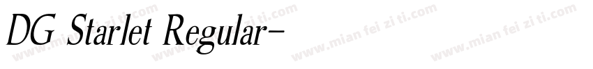 DG Starlet Regular字体转换